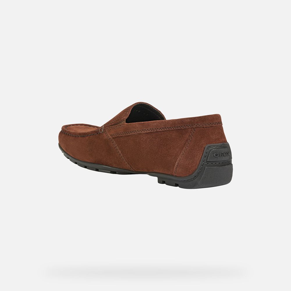 Geox Erkek Loafers Koyu Kahverengi - Moner - WIE-024367